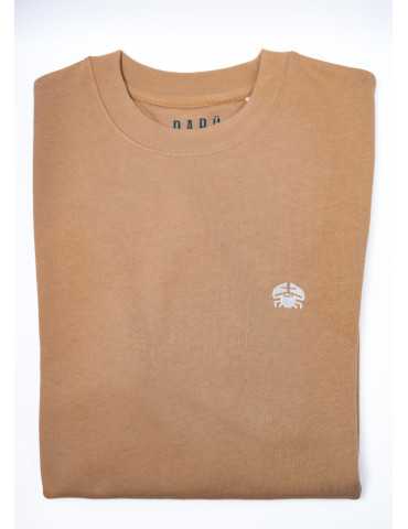 Sweat col rond unisexe DARÜ – broderie crabe côté cœur 2