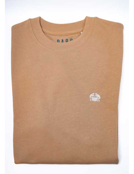 Sweat col rond brodé en coton bio – DARÜ Local Clothing | Mode éthique vendéenne