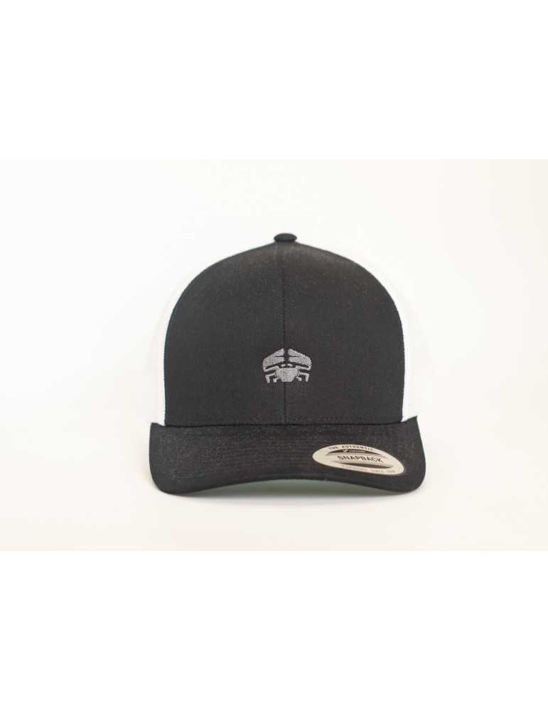 Casquette trucker DARÜ – vue de face – logo crabe brodé noir