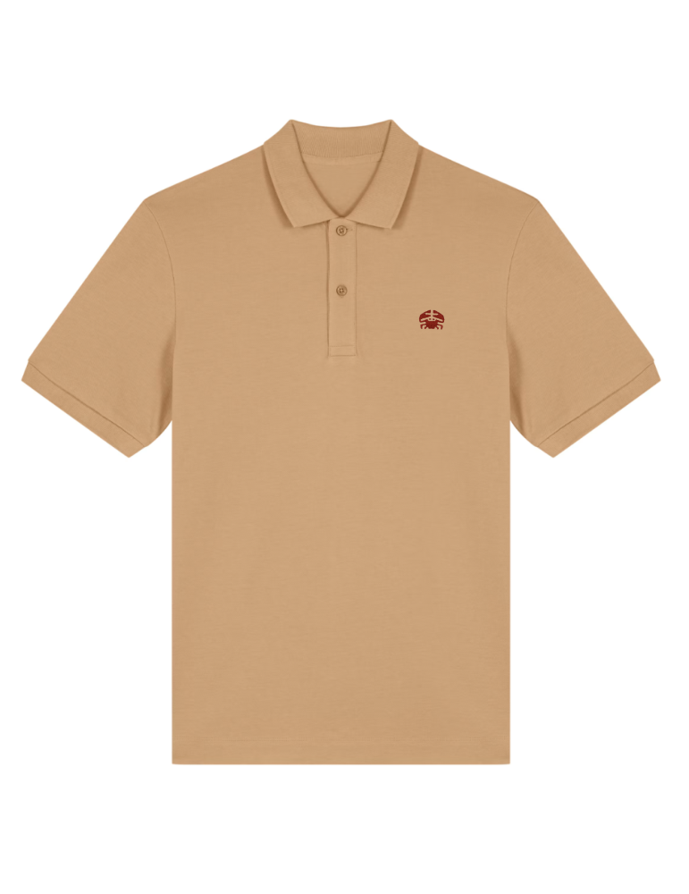 Polo couleur latté brodé daru