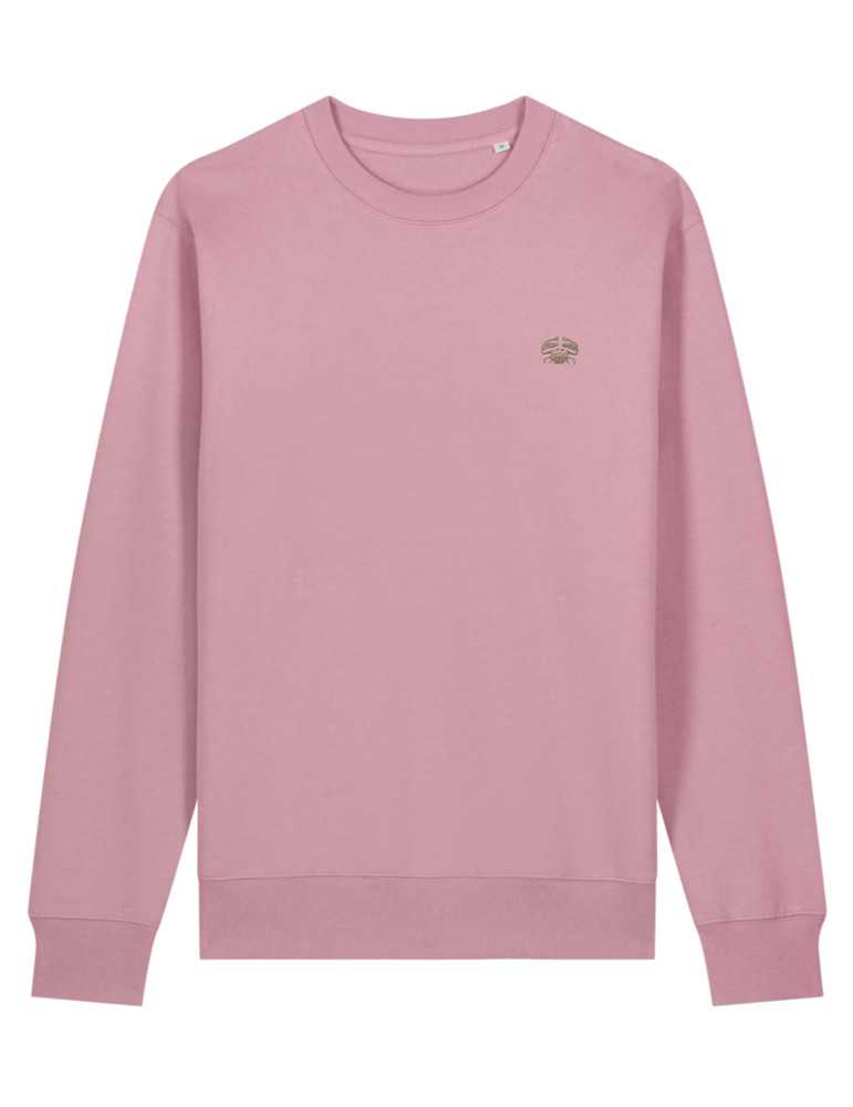 Sweat col rond brodé en coton bio – DARÜ Local Clothing | Mode éthique vendéenne