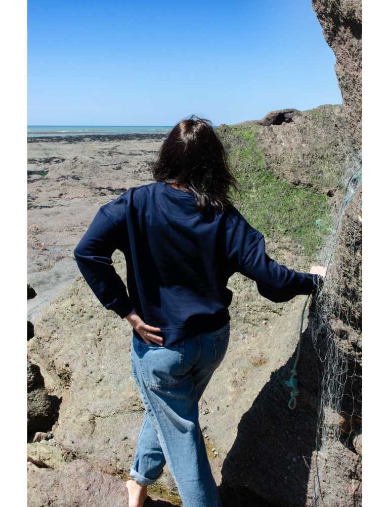 coupe de dos sweat lose brode