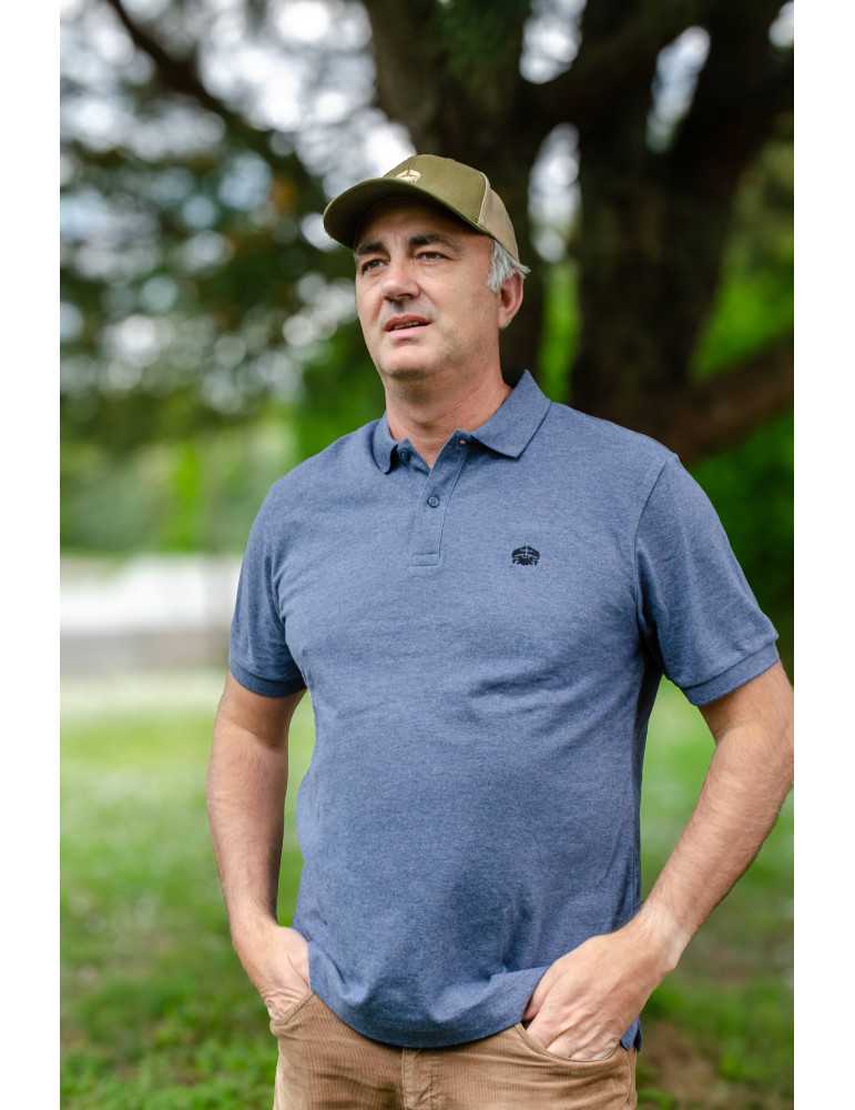 Polo brodé en coton biologique – DARÜ Local Clothing | Mode éthique vendéenne
