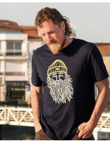 Tee shirt Narcisse bleu marine Marin algues