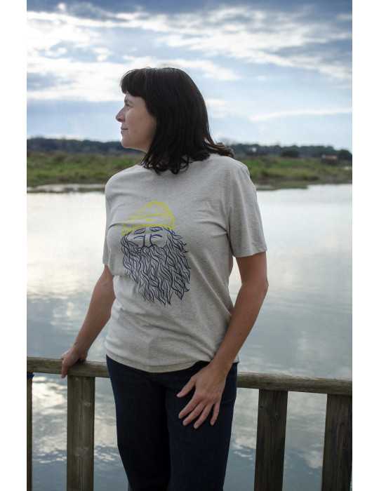 Tee shirt narcisse marin gris