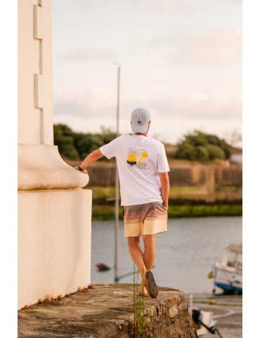 Tee shirt blanc la sauzaie photo de dos