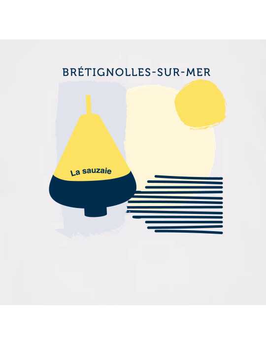 Gros plan dos tee shirt la sauzaie Brétignolles-sur-Mer