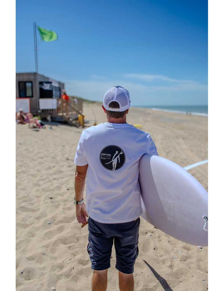 vue ensemble logo Keep cool devant cabane sauveteur