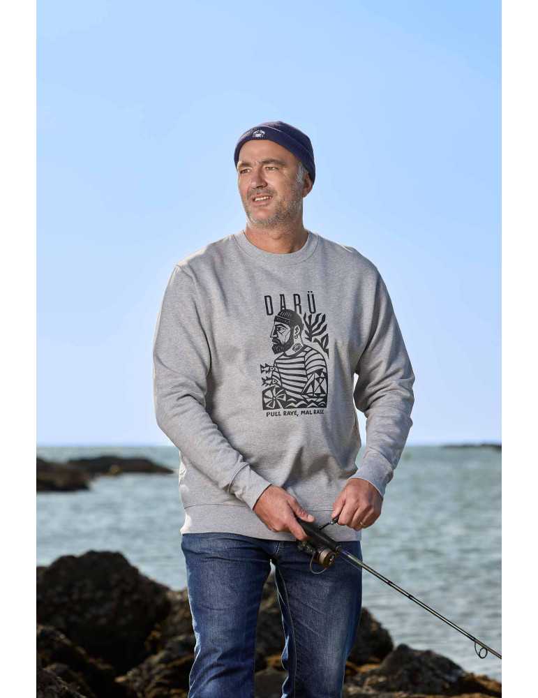 sweat marin darü pull rayé mal rasé à la normandelière
