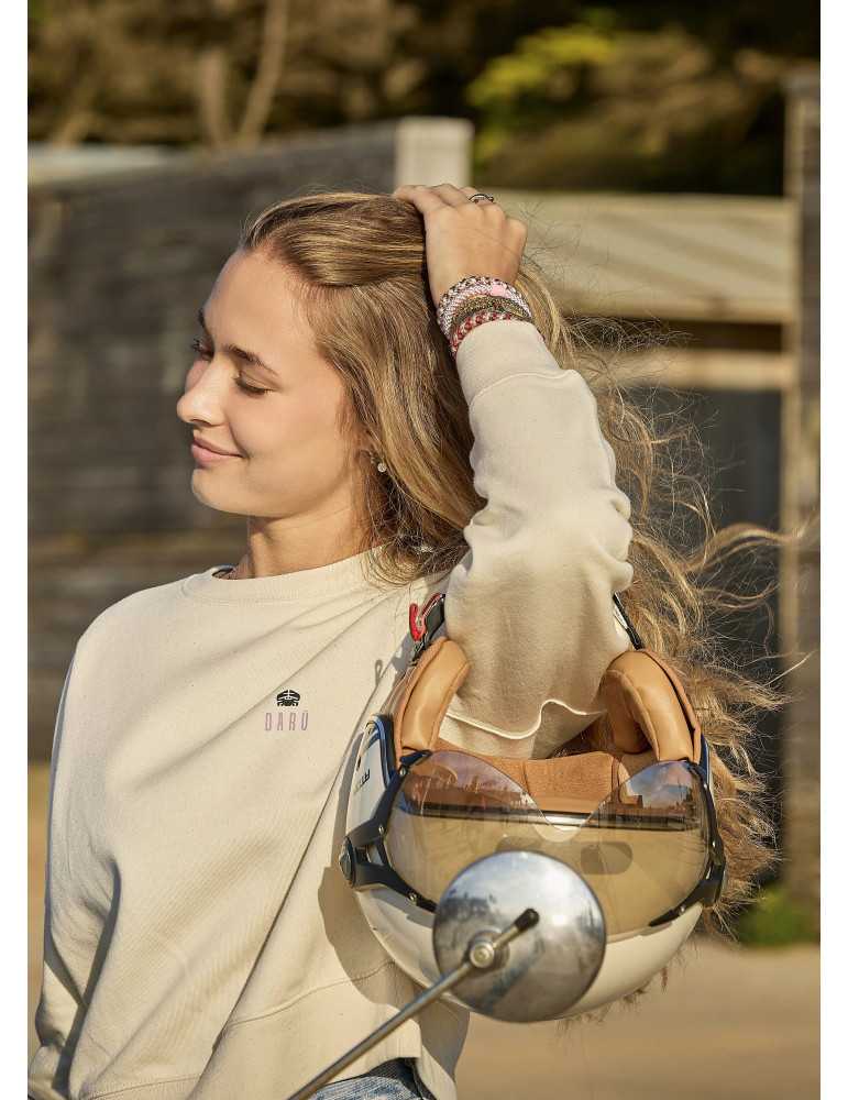 Sweat col rond femme DARÜ Floral Spirit – vue face