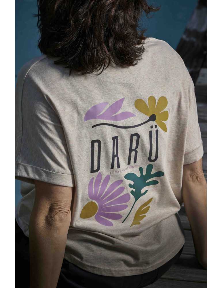 T-shirt DARÜ femme oversize couleur natural raw