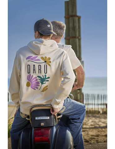 Sweat à capuche unisexe “Floral Spirit” – DARÜ Local Clothing | Esprit vendéen & naturel