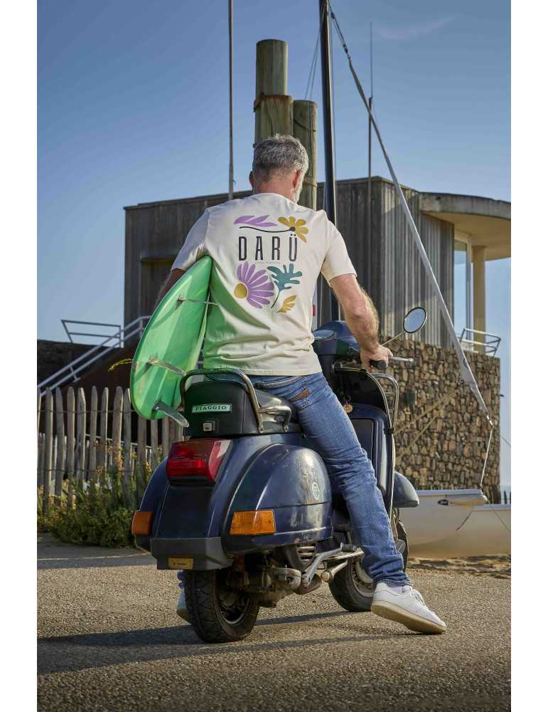 Tee shirt flora de dos sur vespa normandelière vendée