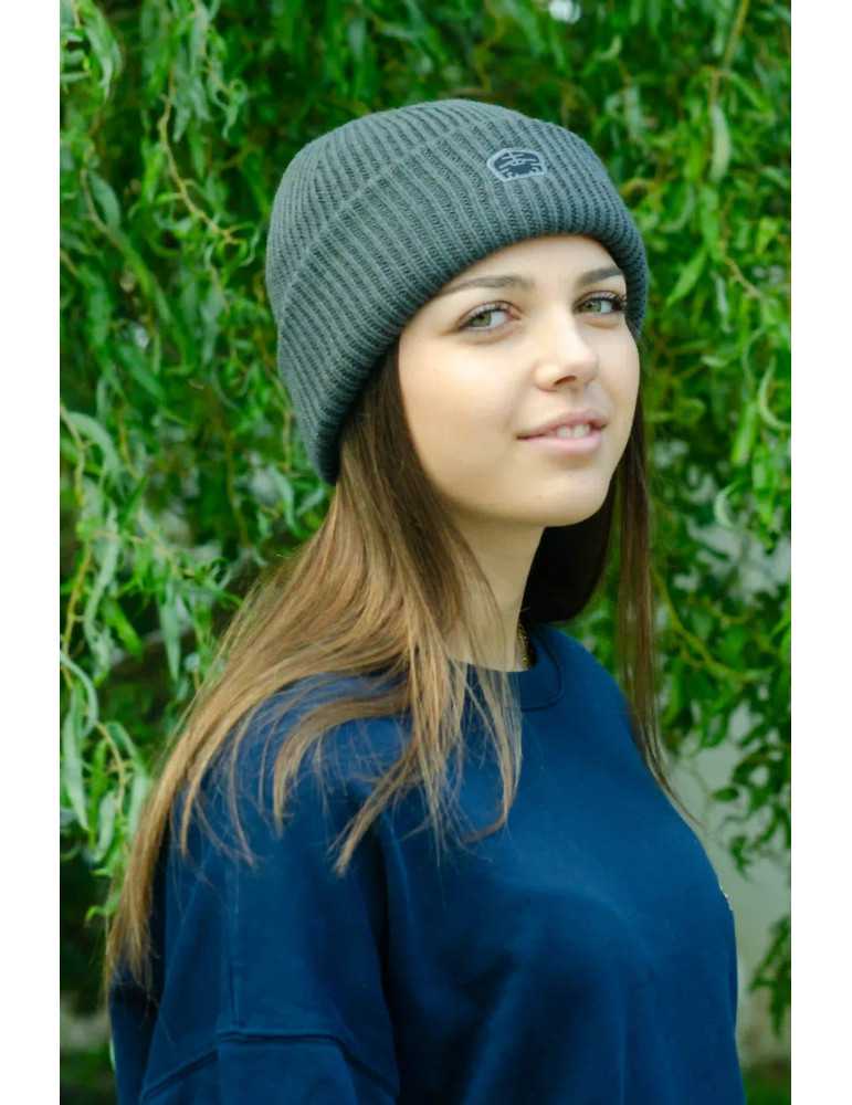 Bonnet graphite DARÜ coupe-vent – doublure coton