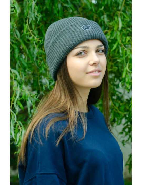 Bonnet graphite DARÜ coupe-vent – doublure coton