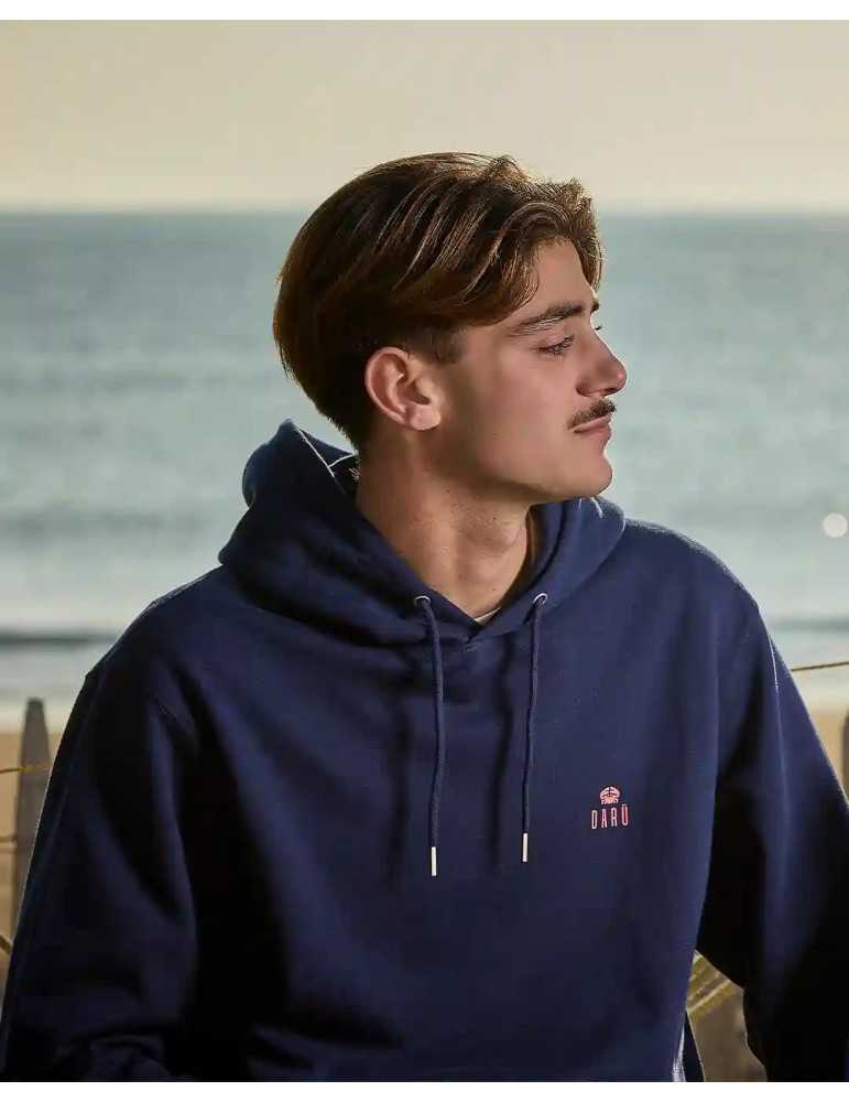 Détail logo crabe DARÜ  – sweat coton bio