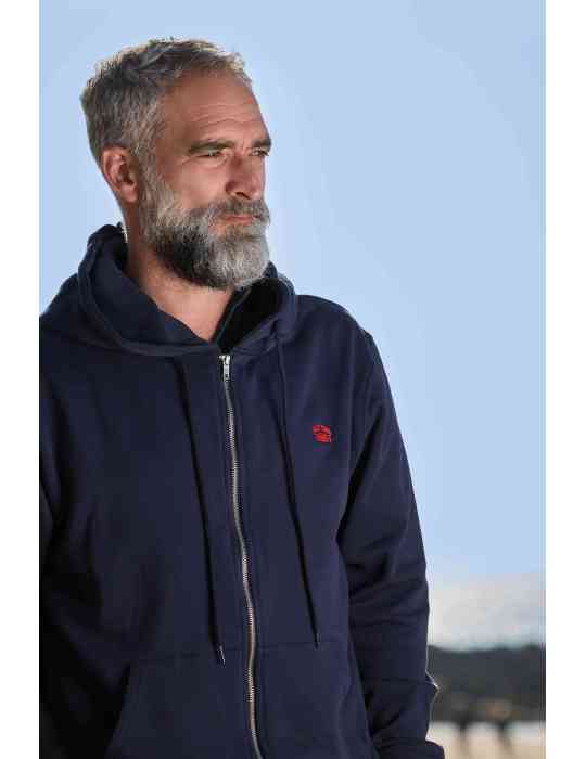 Broderie bouclette bleu marine – logo DARÜ rouge – édition limitée