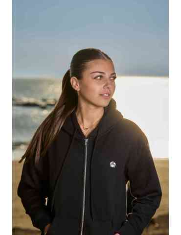 Sweat zippé DARÜ avec broderie bouclette dos – coton bio 2