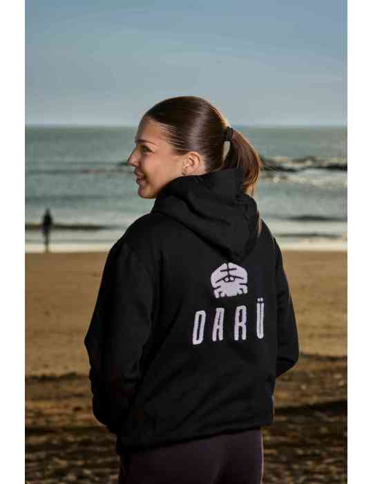 Sweat zippé DARÜ avec broderie bouclette dos – coton bio