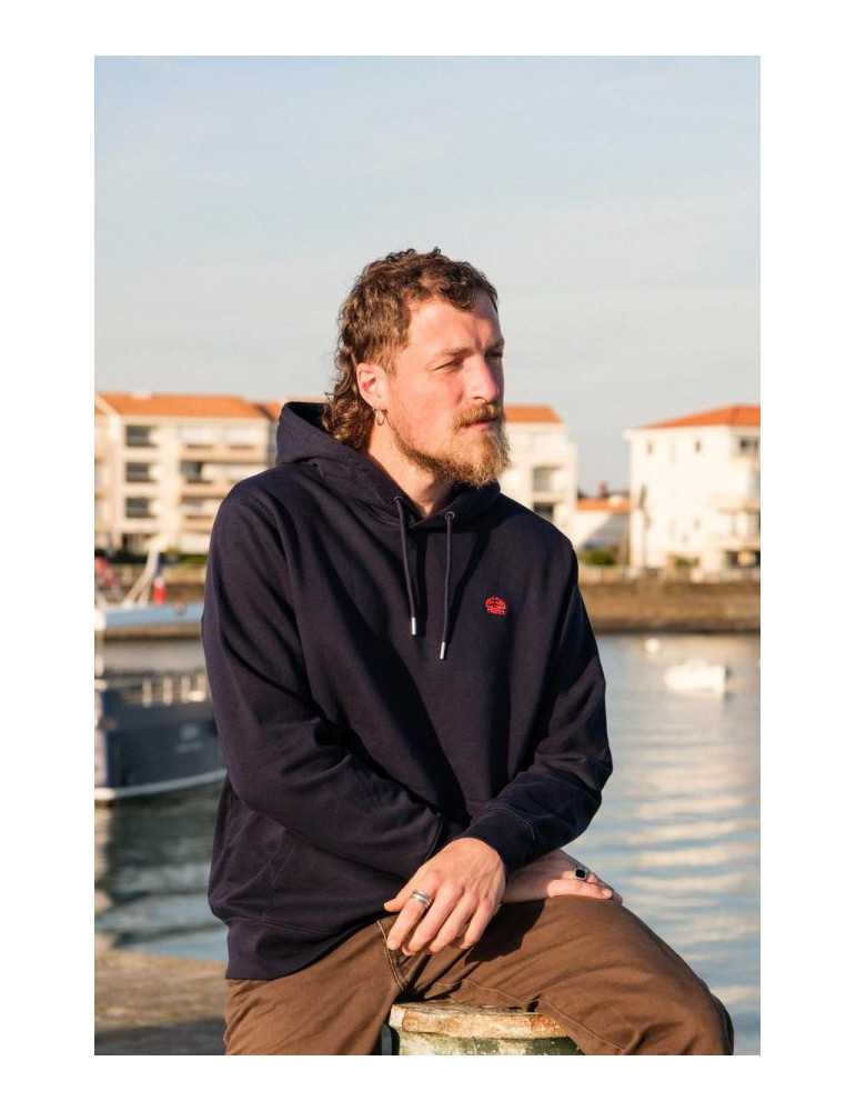 Sweat à capuche unisexe DARÜ brodé en coton biologique