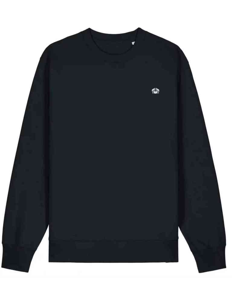 Sweat col rond brodé en coton bio – DARÜ Local Clothing | Mode éthique vendéenne