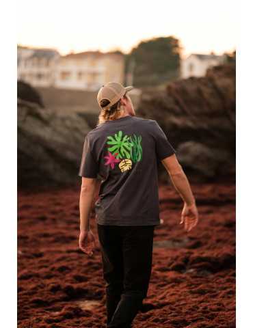 Tee-shirt algues et crabes bio DARÜ sur la côte Atlantique” 2