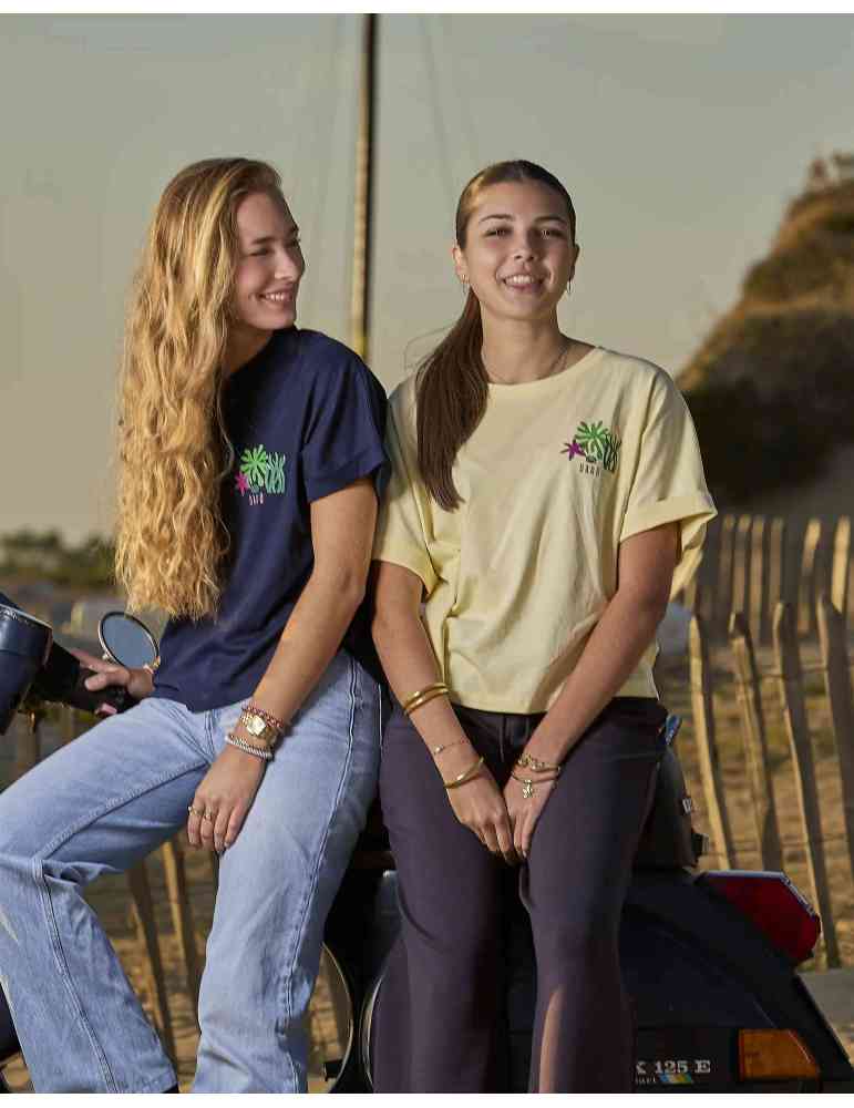 Tee-shirt oversize coton bio – Motif algues – DARÜ