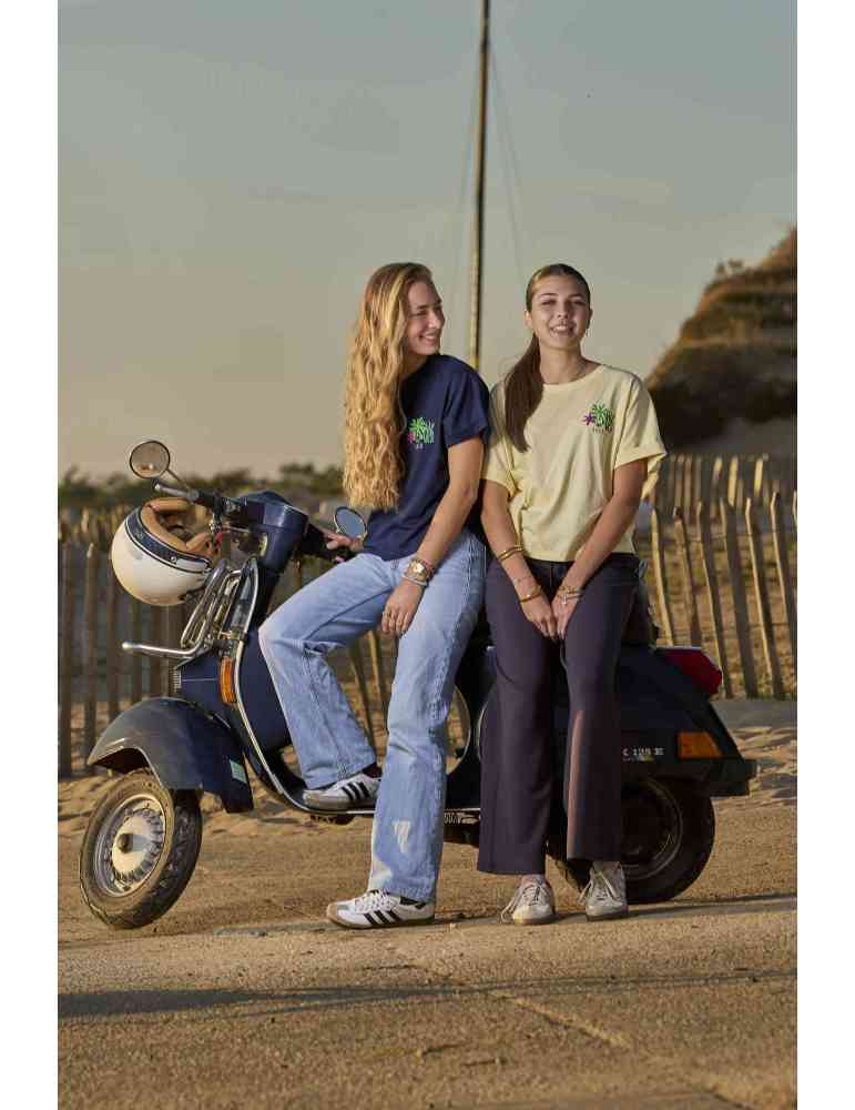 Tee-shirt oversize coton bio – Motif algues – DARÜ