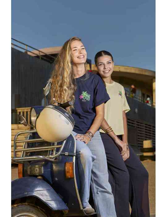 Tee-shirt oversize coton bio – Motif algues – DARÜ