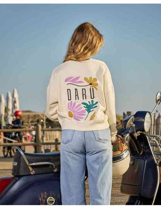 Sweat col rond femme Floral Spirit – 100% coton bio – DARÜ