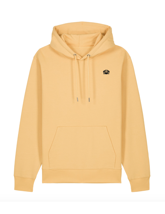 Sweat jaune unisexe – logo DARÜ petit logo crabe  devant