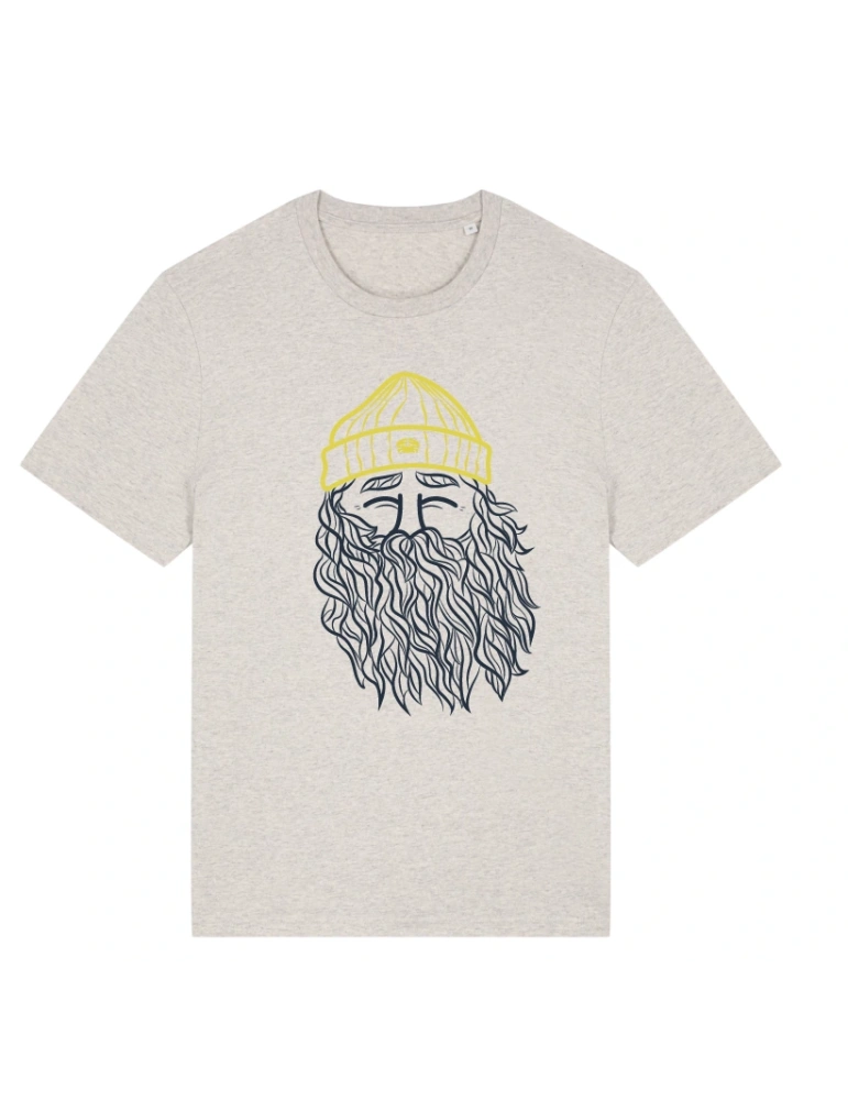 T-shirt bio unisexe “Narcisse Pelletier” – Sérigraphie algues – Histoire vraie vendéenne