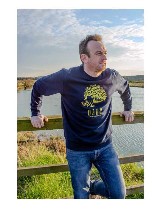 Sweat Margaret DARÜ – seiche sérigraphiée et détails bouclette