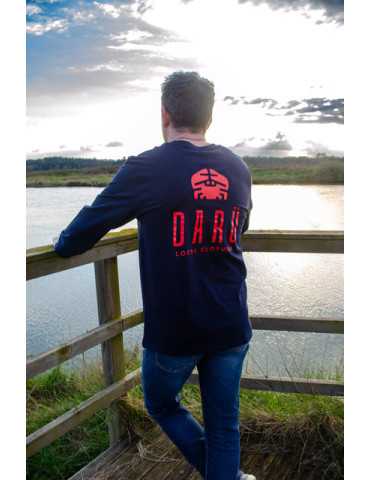 T-shirt manches longues DARÜ porté – vue dos – logo crabe