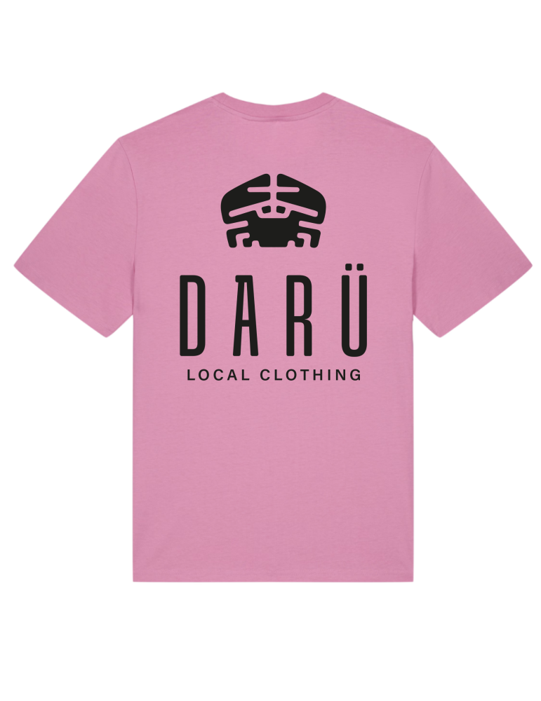 Tee shirt rose logo daru dos