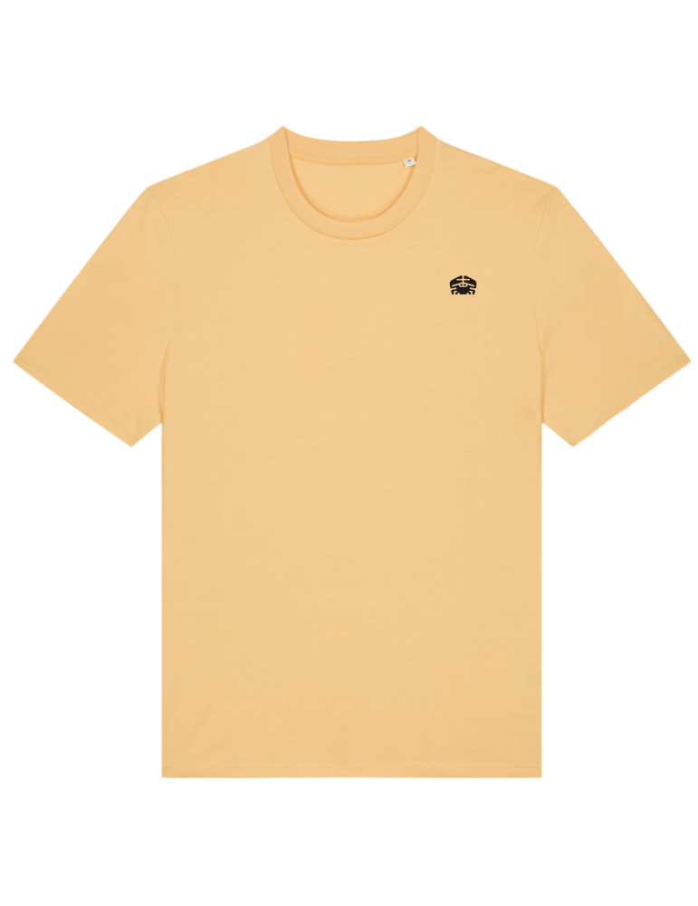 T shirt couleur jaune logo daru dos et devant