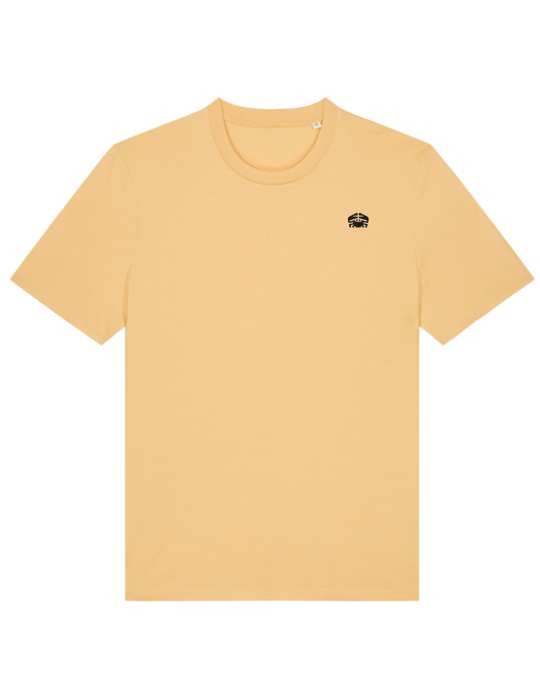 T shirt couleur jaune logo daru dos et devant