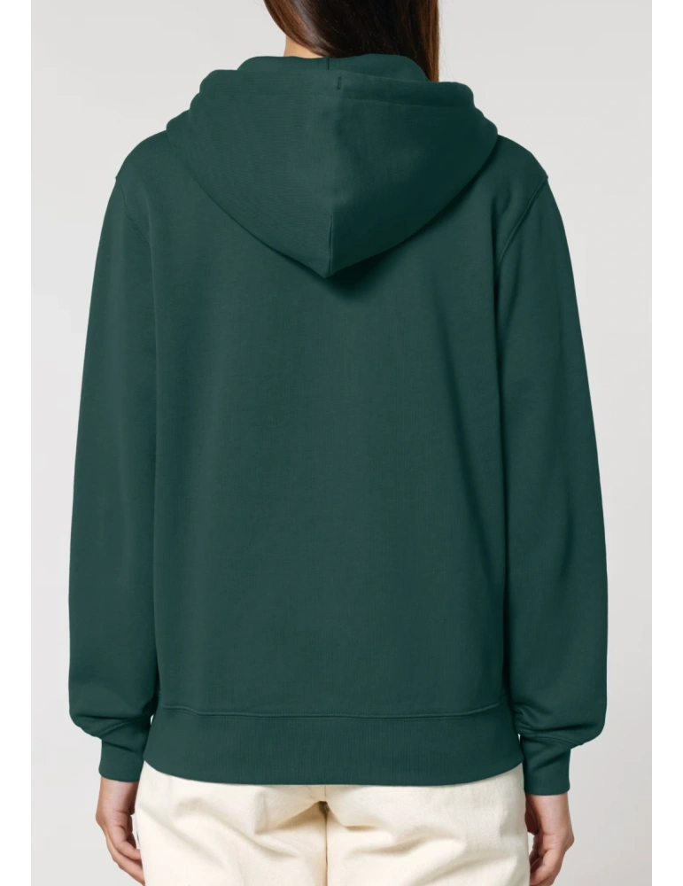 Sweat zippé brodé en coton bio – DARÜ Local Clothing | Mode éthique vendéenne