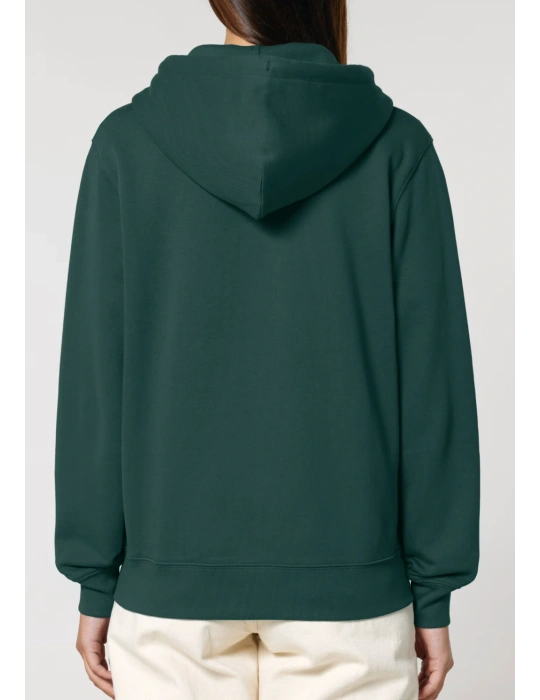 Sweat zippé brodé en coton bio – DARÜ Local Clothing | Mode éthique vendéenne