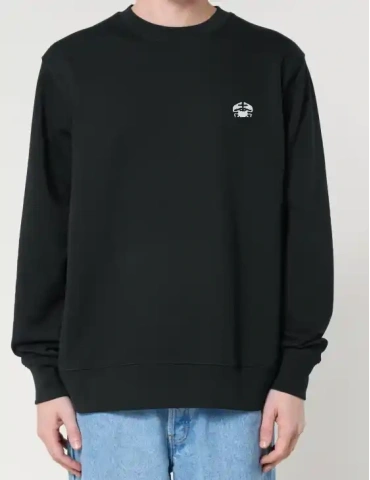 Sweat col rond unisexe DARÜ – broderie crabe côté cœur 2