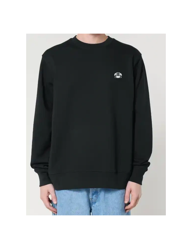 Sweat unisexe daru local clothing couleur noir brodé