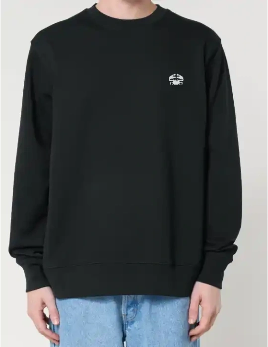 Sweat unisexe daru local clothing couleur noir brodé