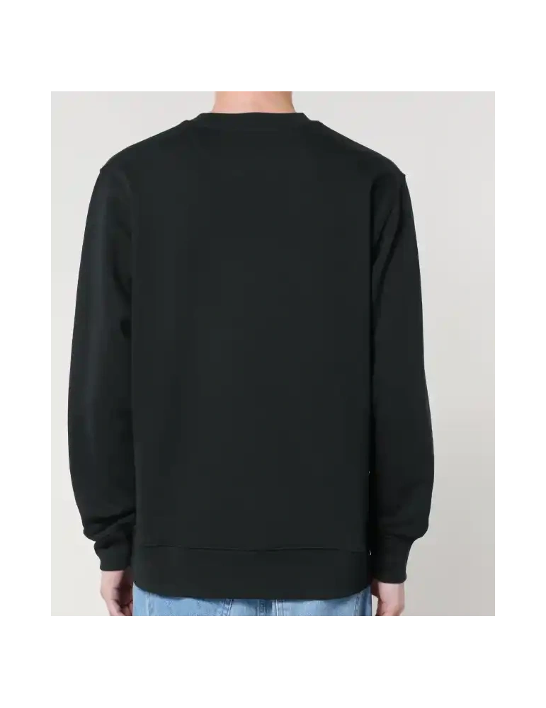 sweat daru col rond noir vue de dos