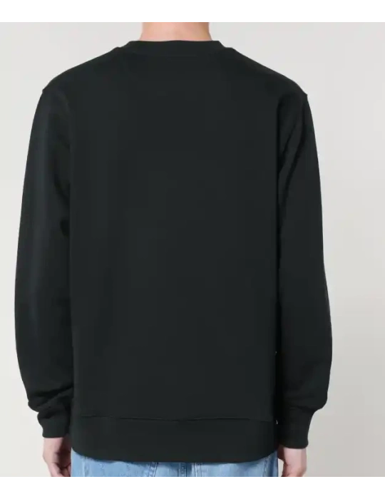 sweat daru col rond noir vue de dos