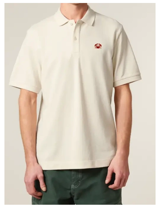 Polo brodé en coton biologique – DARÜ Local Clothing | Mode éthique vendéenne