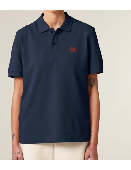 Polo brodé en coton biologique – DARÜ Local Clothing | Mode éthique vendéenne