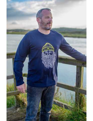 Tee shirt DARU ML bleu marine narcisse bonnet jaune