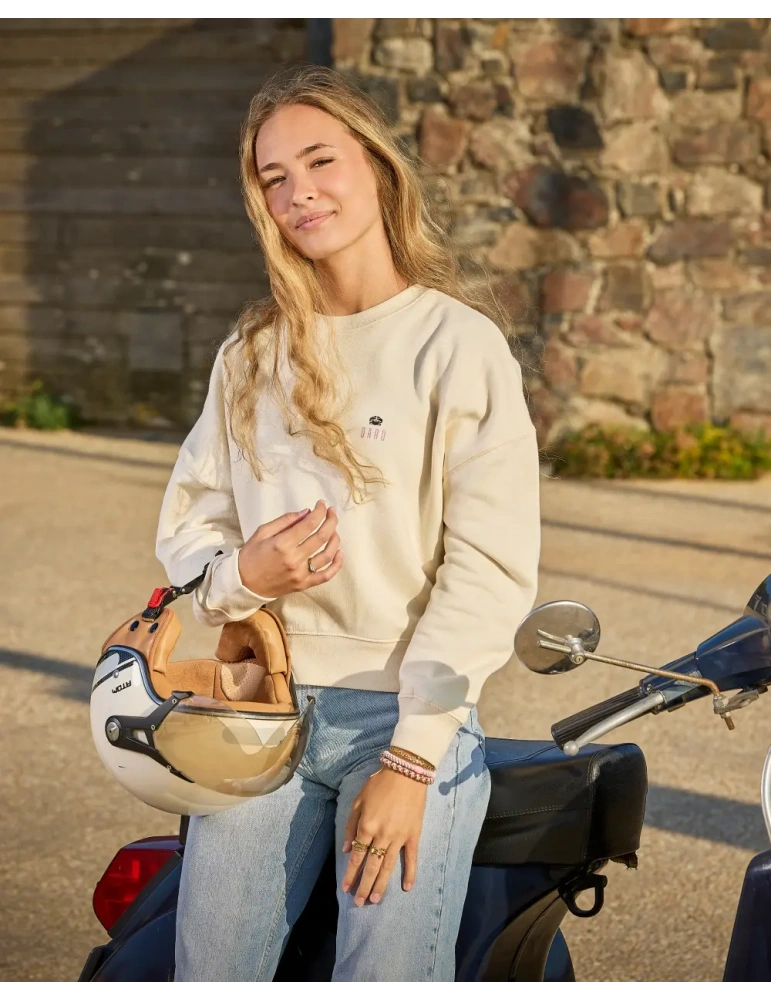 Sweat col rond femme Floral Spirit – 100% coton bio – DARÜ