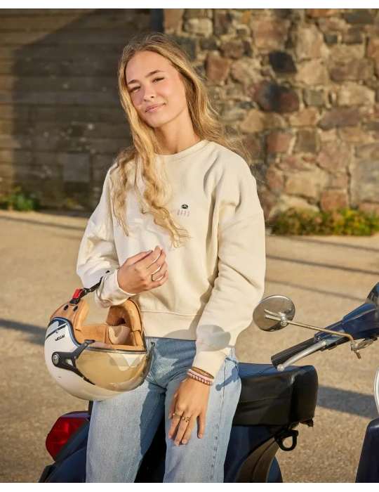 Sweat col rond femme Floral Spirit – 100% coton bio – DARÜ