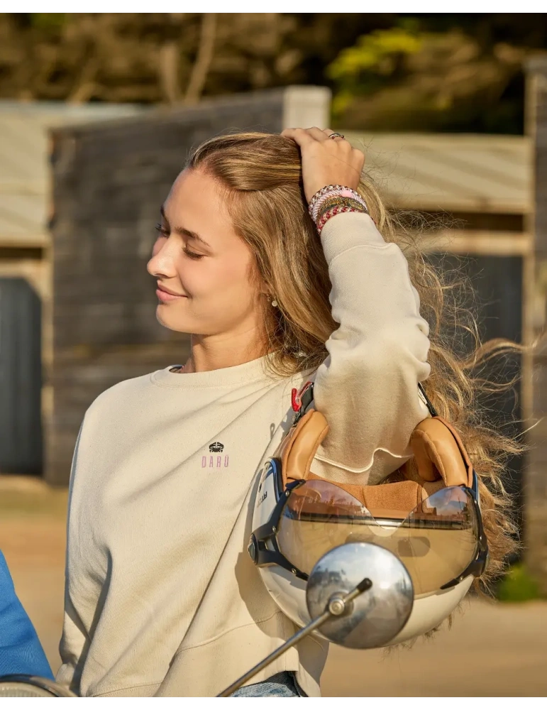 Sweat col rond femme Floral Spirit – 100% coton bio – DARÜ